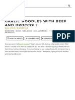 Garlic Noodles With Beef and Broccoli - Budget Bytes