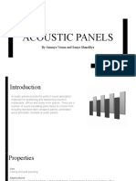 Acoustic Panels: by Saumya Verma and Sanya Shandilya