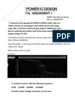 Low Power Ic Design: Digital Assignment-1