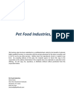 Business Plan Pet Food Industries