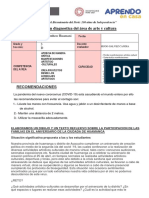 Evaluación Diagnostica Del Área de Arte y Cultura 5