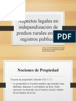 TEMA 1 - Independización de Predios