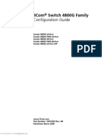 3com Switch 4800G 24-Port Configuration Manual