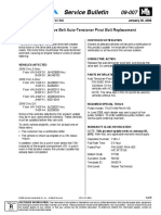 Service Bulletin: Product Update: Drive Belt Auto-Tensioner Pivot Bolt Replacement