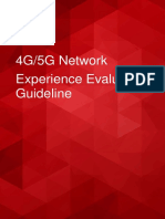 4G/5G Network Experience Evaluation Guideline