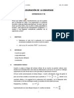 Inofrme 5 Fisica 2 ACELERACIÓN DE LA GRAVEDAD