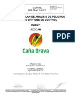 Manual Del Plan de Análisis de Peligros Y Puntos Críticos de Control Haccp Azúcar