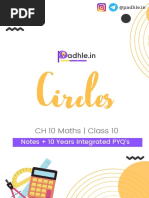 Circles Class 10 + Integrated PYQs