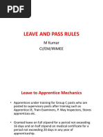 Leave and Pass Rules