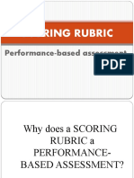 Scoring Rubric: Performance-Based Assessment