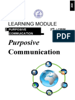 Learning Module: Purposive