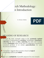 Research Methodology: An Introduction: Dr. Ekramy Mokhtar