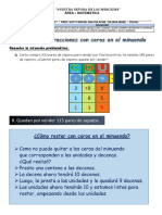 FICHA - MATEMÁTICA - Restando Con Ceros en El Minuendo 21-07-2021