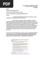 Descargo A Notificacion Municipal de Infraccion