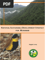 National Sustainable Development Strategy For Myanmar August 2009