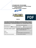 RIPCORD - Accident Prediction Models and Road Safety Impact