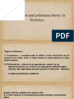 Speech Act Politeness and Impoliteness