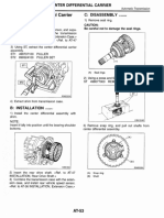 Center Differential Carrier C: Disassembly: Automatic Transmission