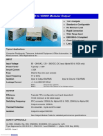 Alpha 400 To 1000W Modular Output: Typical Applications