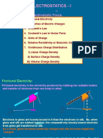 Electrostatics - I - : Electrostatic Force