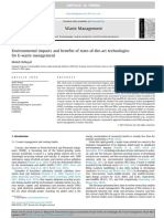 Environmental Impacts and Benefits of State-Of-The-Art Technologies