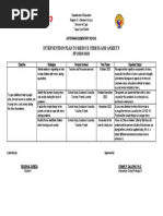 Intervention Plan To Reduce Stress and Anxiety