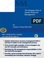 The Strategic Role of Human Resource Management