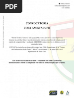 Convocatoria Copa Amistad JPII