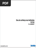 Datafolha - Grau de Confiança Nas Instituições (2017) - (3920)