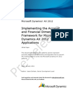 Implementing The Account and Financial Dimensions Framework AX2012