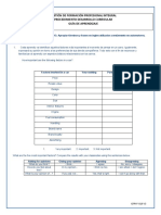 Gestión de Formación Profesional Integral Procedimiento Desarrollo Curricular Guía de Aprendizaje