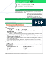 Course Module: Don Carlos Polytechnic College College of Teacher Education