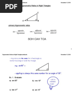 1.1 Trig Ratios in Right Triangles Part 1