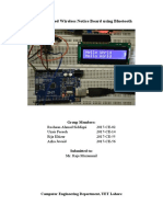 Arduino Based Wireless Notice Board Using Bluetooth: Group Members