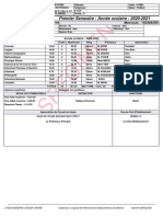 Specimen: Premier Semestre - Année Scolaire: 2020-2021