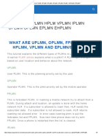 What Is PLMN, EPLMN, HPLMN, UPLMN, OPLMN, IPLMN, EHPLMN, EPLMN