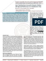 120 A Study On Customer Satisfaction Towards Zomato Online Food Ordering With Special Reference To Coimbatore