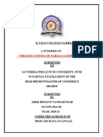 Process Costing of Parle-G Company