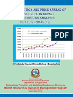 Cost, Production and Price Spread of Cereal Crops in Nepal-A Time Series Analysis 2072