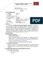 Syllabus Problemática Educativa Regional y Nacional