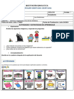 Guía de Trabajo #) Ciclo III Antónimos