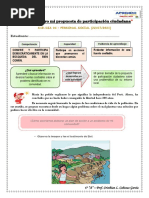 DÍA 04 - PERSONAL SOCIAL - "Elaboro Mi Propuesta de Participación Ciudadana"