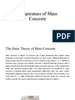 Temperature of Mass Concrete