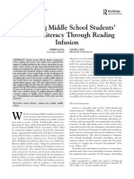 Improving Middle School Students' Science Literacy Through Reading Infusion