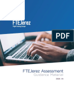 Ftejerez Assessment: Guidance Material