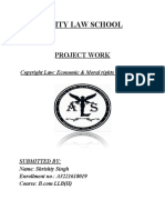 Amity Law School: Project Work