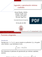 Polinomios Ortogonales y Aproximación Por Mínimos Cuadrados