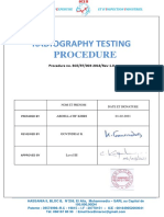 Radiography Testing Procedure: Procedure No. BCE/RT/003-2018/Rev-1.0