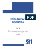 Information Theory Fundamentals: Distance Between Two Images Based On Pixels