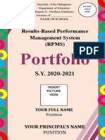 Portfolio: Results-Based Performance Management System (RPMS)